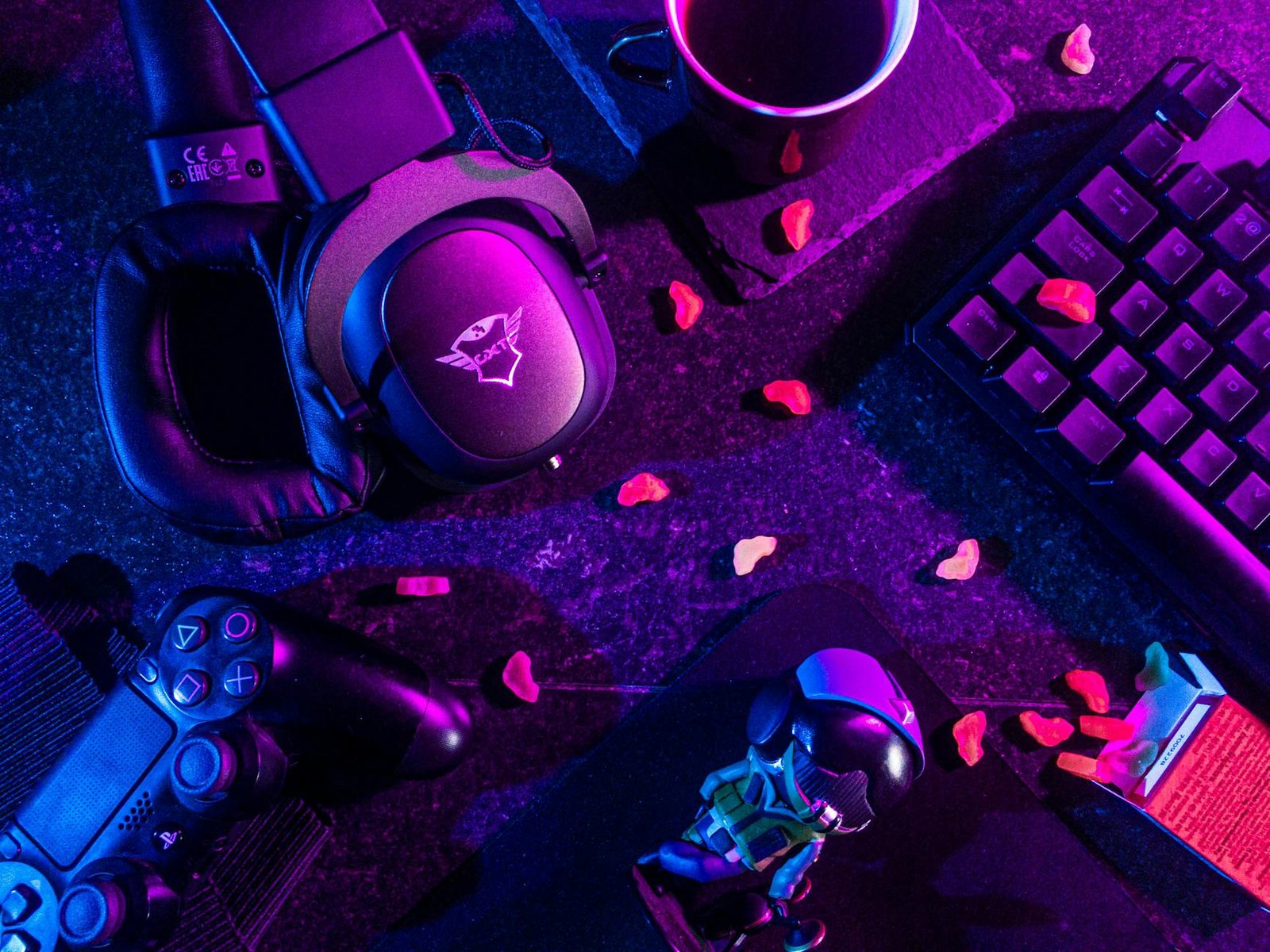 image Flatlay of Gaming Equipments