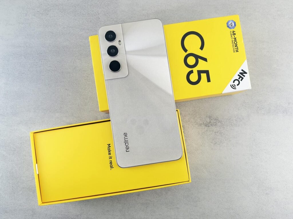 Redme Smartphone on Boxes